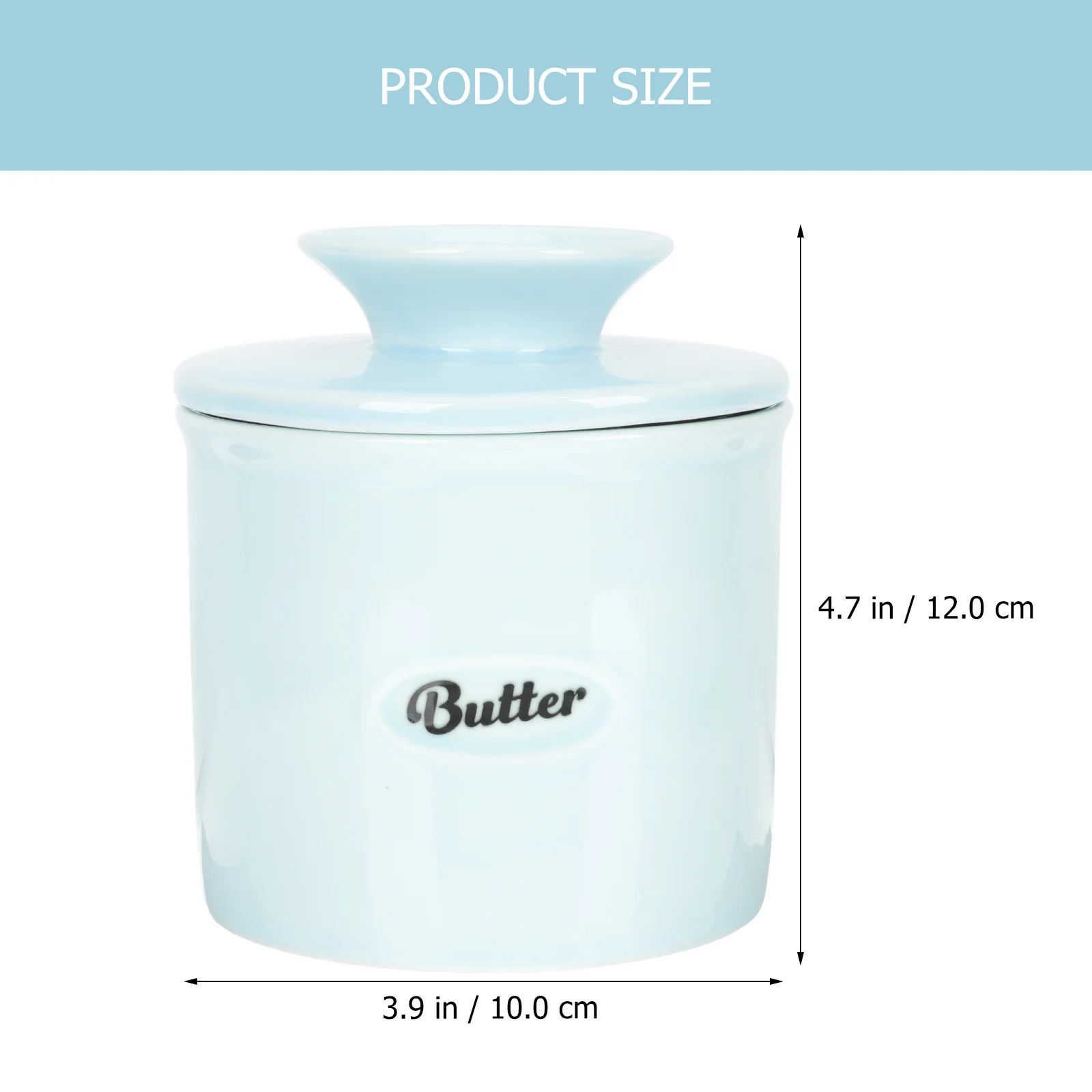 حاوية تخزين من السيراميك على شكل صندوق الزبدة، تصميم عملي لمطعم المطبخ، غطاء لحفظ الزبدة متعدد الأغراض متضمن