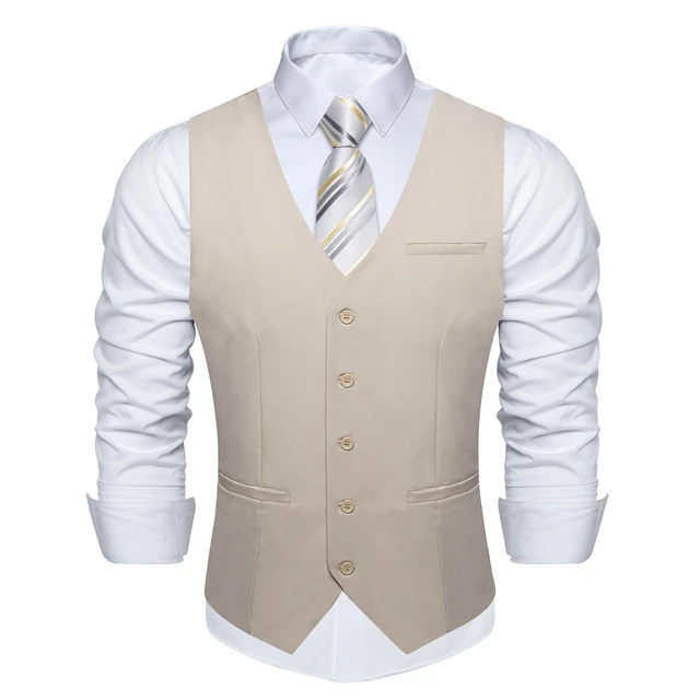 Khaki Solid Rayon Polyester Men Suit Vest Wedding Party Formal Black Blue Red Blazer Waistcoat AliExpress 200000343