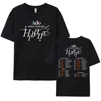 Hot Sale Ado WORLD TOUR 2025 Hibana Tshirt Cotton Short Sleeve T-shirt Japan Style Fashion Print Clothing Women Men Summer Tee