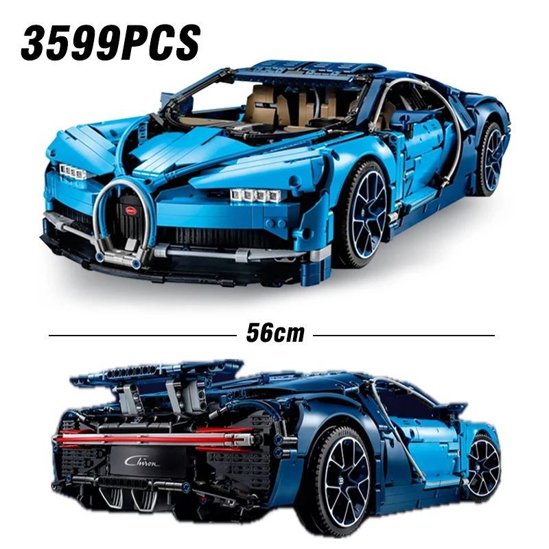 

Набор строительных блоков 3599 деталей, совместимый с Bugatti Chiron, 42083, суперспортивный гоночный автомобиль, конструктор, игрушка для детей, подарок, кирпичики