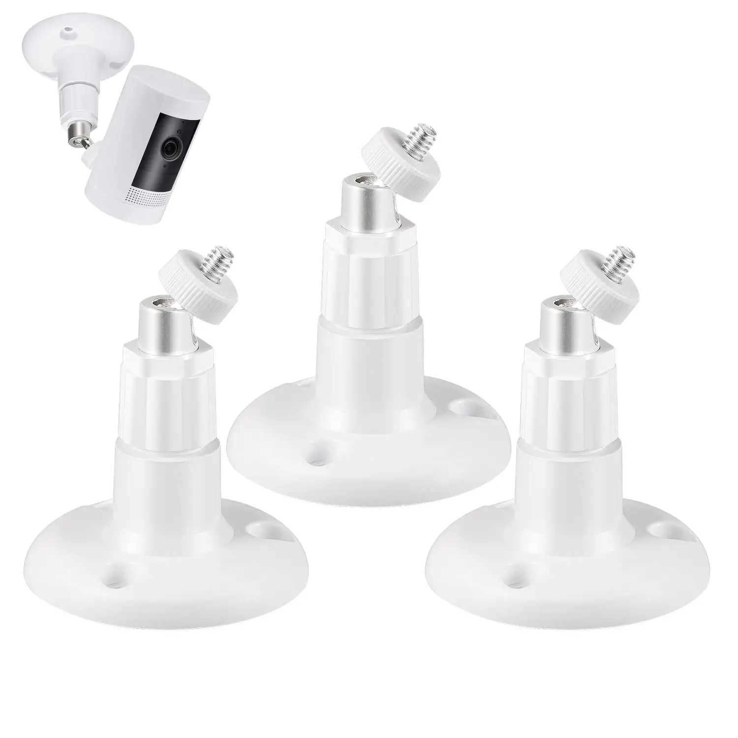 

Adjustable Wall/Ceiling Mount Bracket Mini WiFi HD Camera – Indoor Security Camera Holder for Home Surveillance