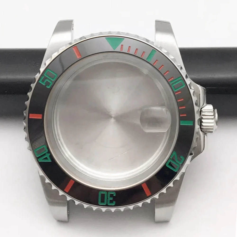 40 مللي متر ساعة فضية مقاوم للماء صالح 8215 8200 GD2813 GD3804 NH35 NH36 حركة استبدال أجزاء #6