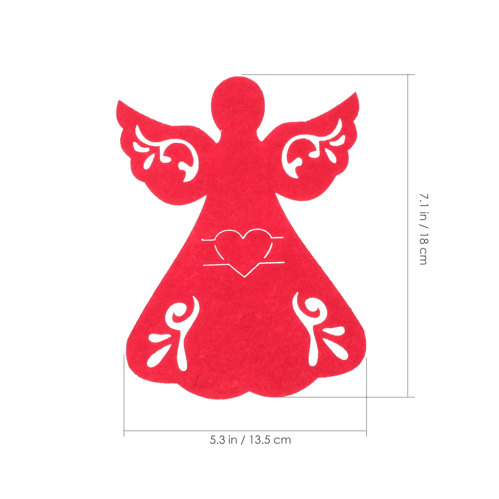 

8Pcs Xmas Cutter Fork Covers Angel Shaped Tableware Bags Festival Desktop Cutlery Covers Xmas Dining Table Decor Christmas