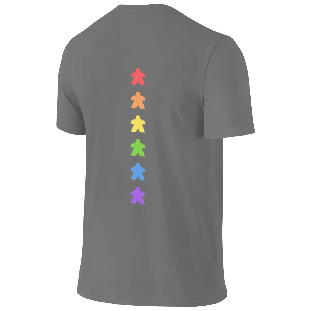 Rainbow Board Game Meeples - Meeple Board Games Addict Fitted Reversible T-shirt Retro Minimalist Durable Women's T-shirts