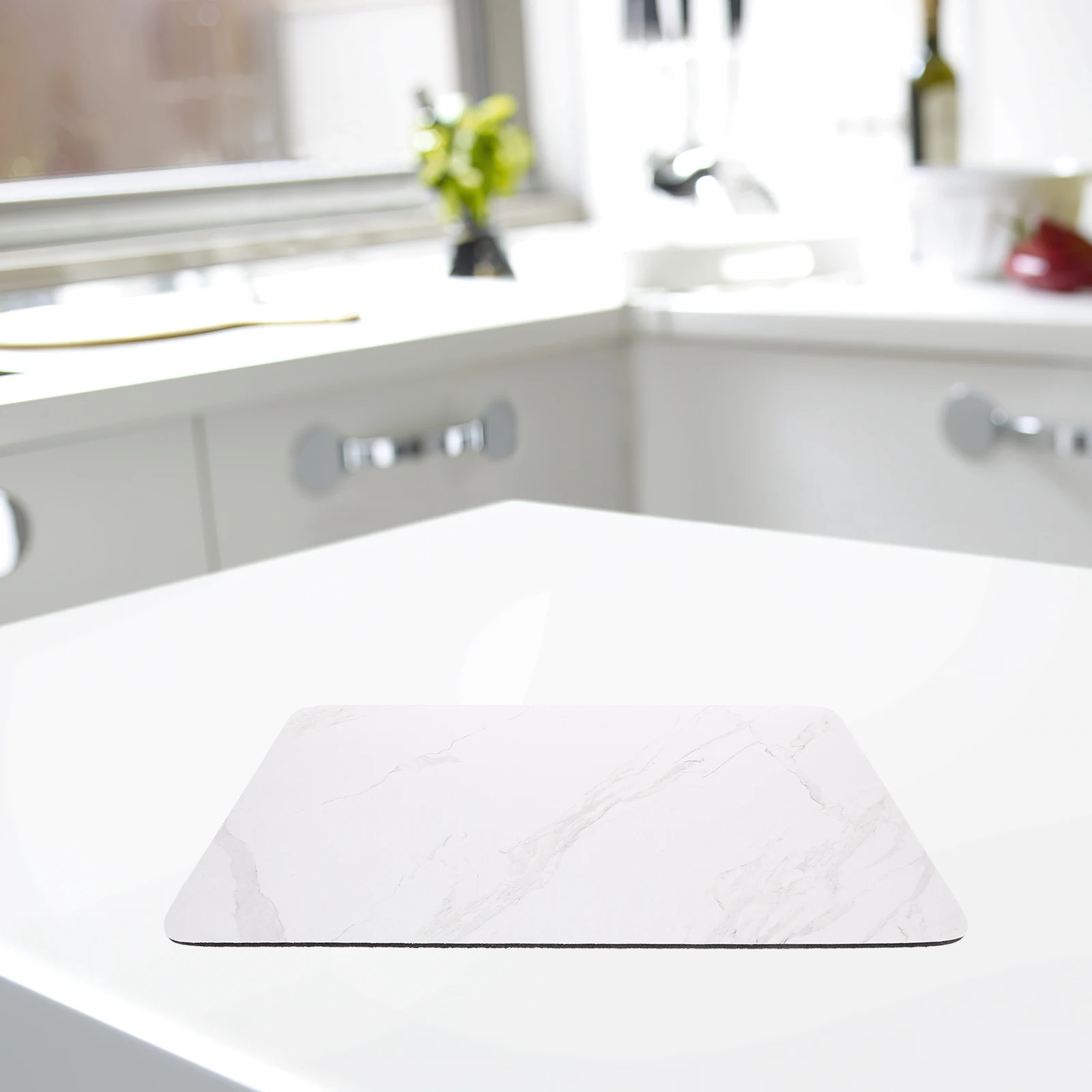 

Kitchen Drying Mat Marbling Texture Quick Dry Anti-Skid Heat-Resistant Cutlery Mat Multi-Functional Tableware Drying Pad