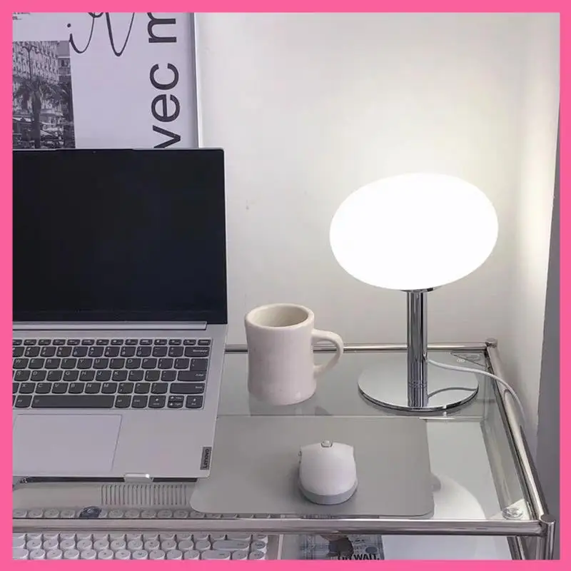 

HOT-Table Lamp Lollipop Bedside Lamp For Nightstand With 3 Color Dimmable USB Lamps For Bedroom Room Desk Reading Light