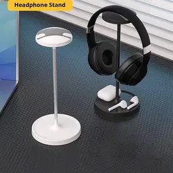 Stable Headphone Stand Universal Desktop Support Gaming Headset Holder Aluminuim ABS Plastic Black White Rack Earphone Stand