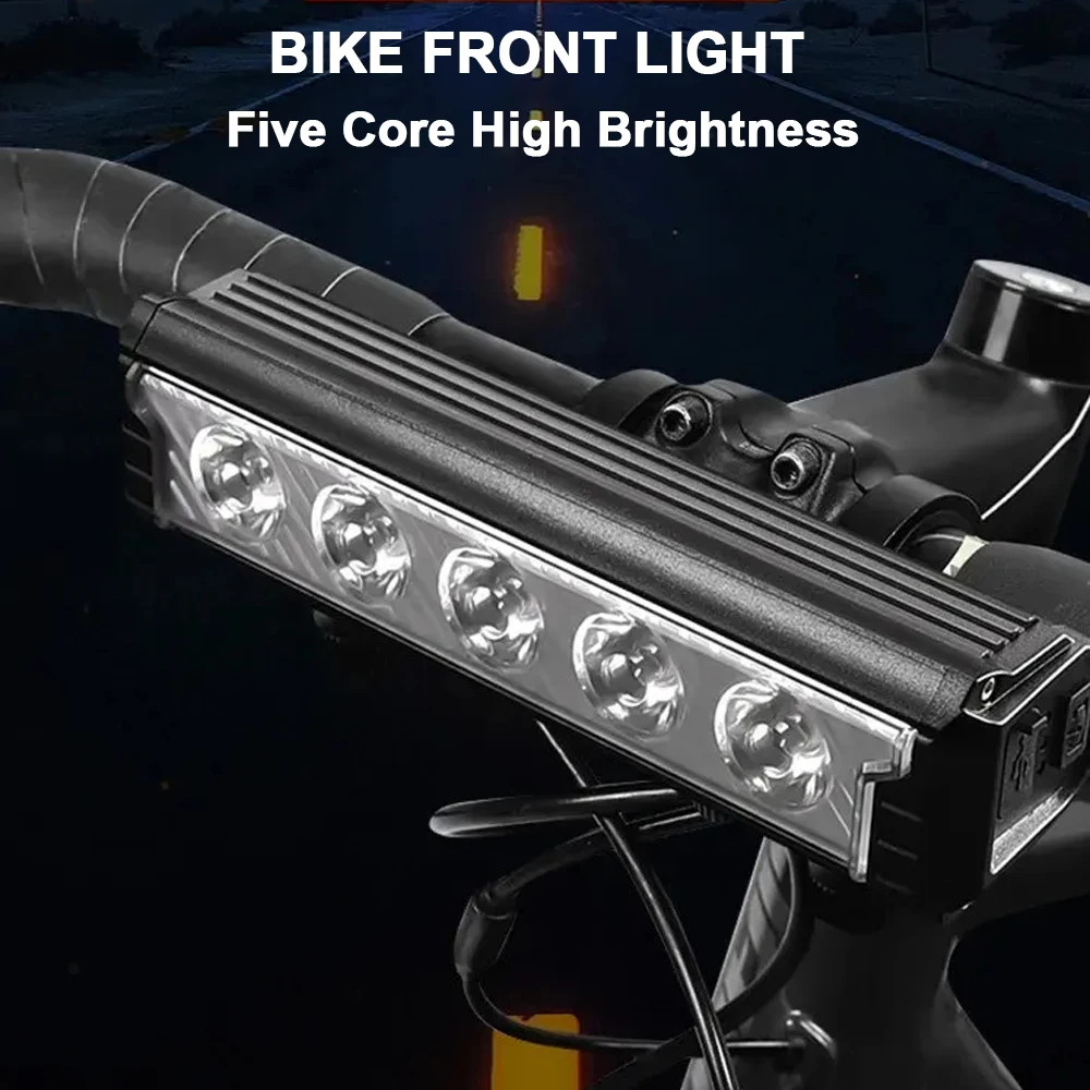 LED 6600 mAh Bicycle Light 2800 LM MTB Road Bike Front Lamp USB Rechargeable Safty Warning 5 Modes Cycling Bicycle Lights