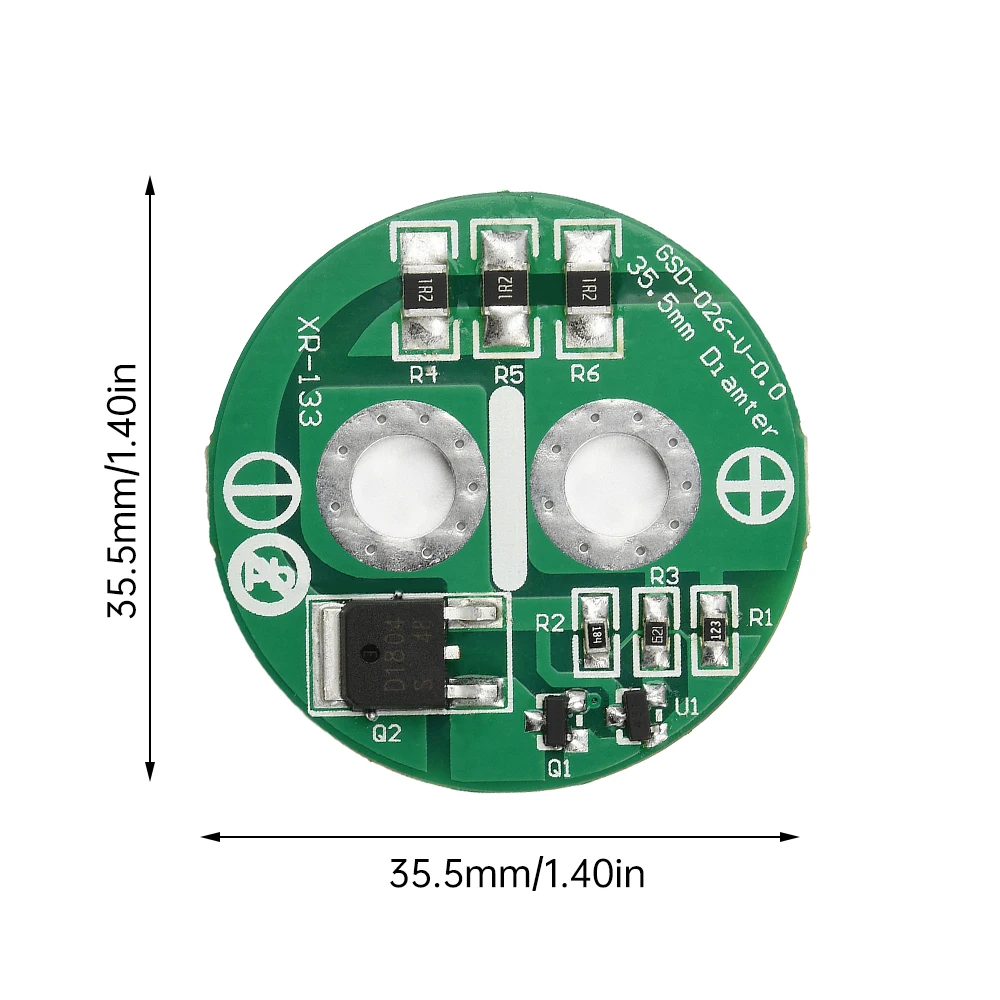 DC 2.5V Super Farad Capacitor Protection Board 35mm 600-700F Voltage Limiting Circuit Board Equalizer Board
