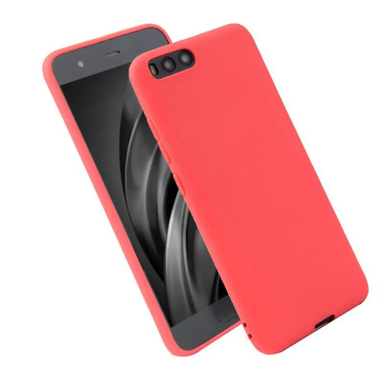 Xiaomi Mi 6 Mi6 Crystal Clear And Frosted Candy Solid color Silicone TPU  case for Xiaomi Mi 6 Mi6 Ultra thin cover case