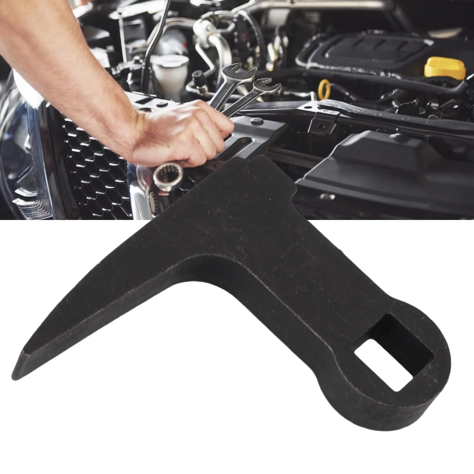 

Half Shaft Removal Tool L Shaped Pry Bar Wrench Adaptor Head Sturdy Iron Low 1/2 Inch Hole for Tight Space Car Repair