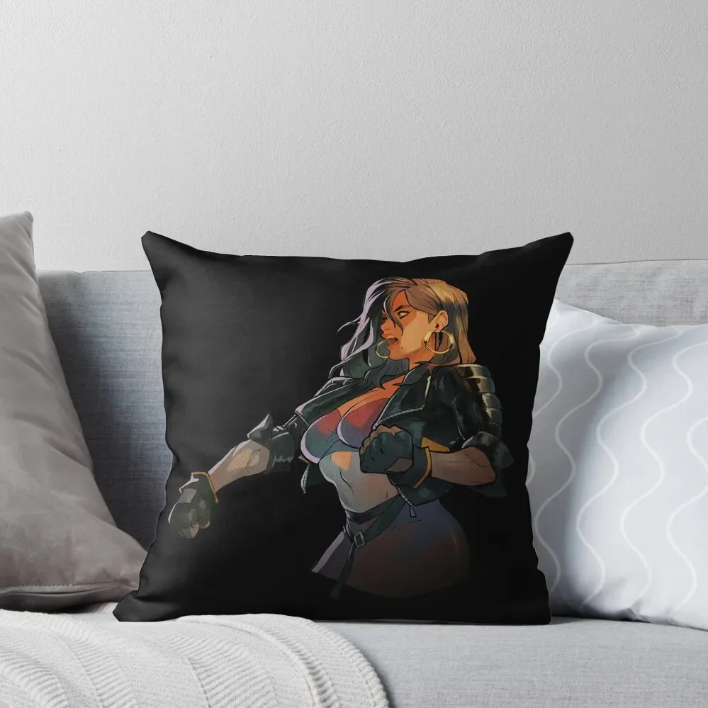 blaze fielding - street of rage 4 Throw Pillow Pillow Covers Decorative christmas supplies pillow