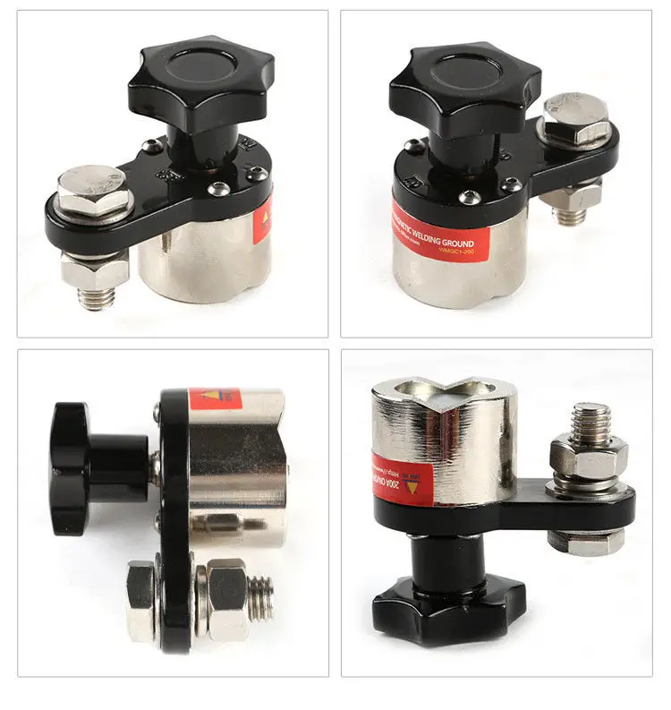 

For Welding Machine Pull-off Force 30KG 200A Neodymium Magnet Magnetic Welding Ground Clamp Grounding Magnet Connector