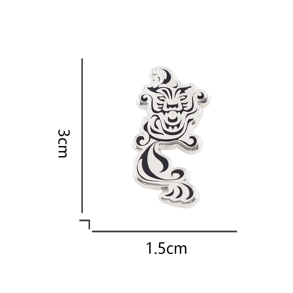 Tokyo Revengers Charakter-Logo-Tattoo-Brosche, Anime-inspirierte visuelle Symbole, Metallabzeichen, Accessoires für Anime-Fans, Anstecknadel. – Detail 2