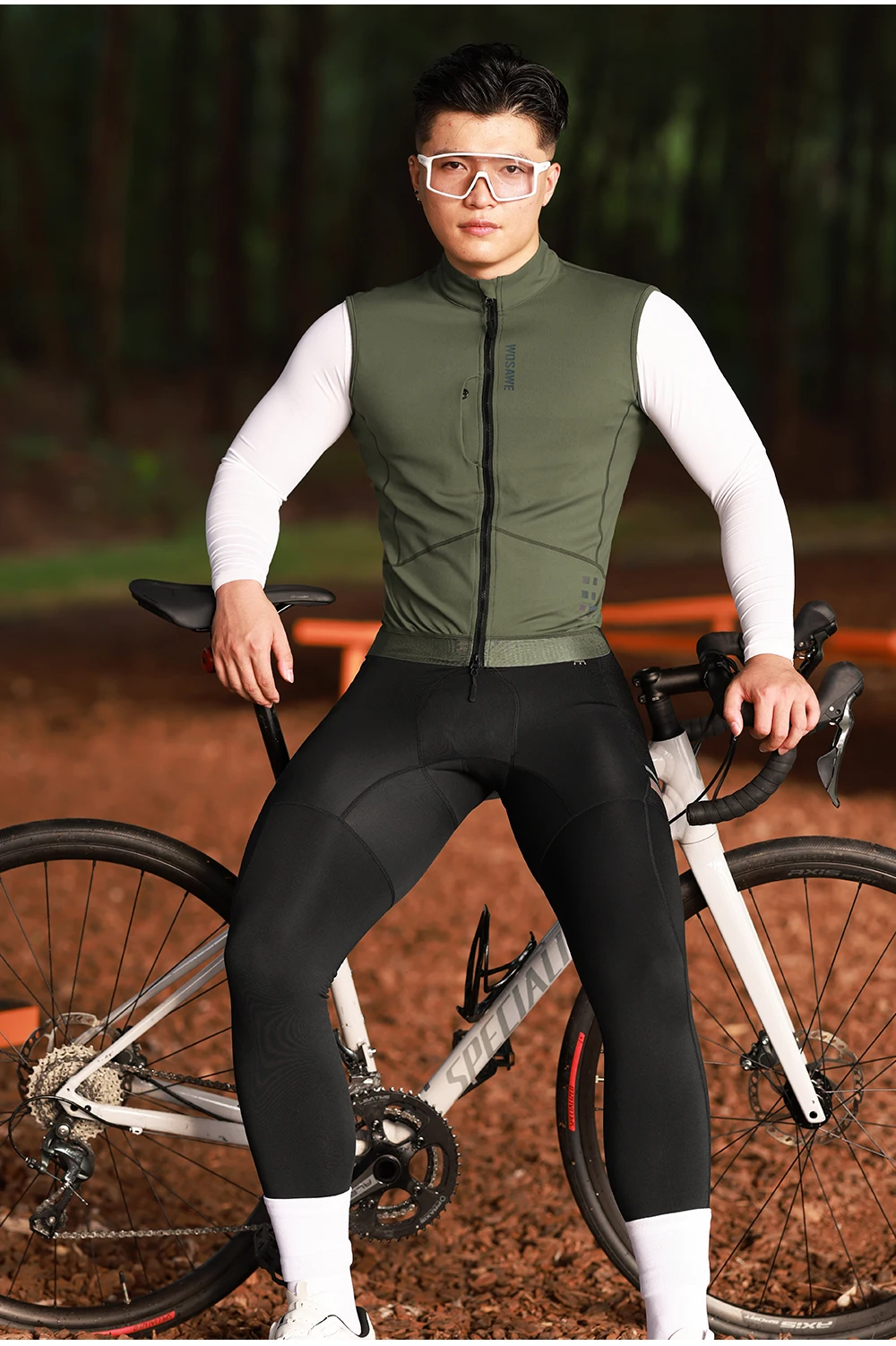 WOSAWE Winter Fahrradweste Winddichte Fleeceweste MTB Fahrradbekleidung Ärmellose Fahrradjacke Atmungsaktive Bergweste – Detail 20