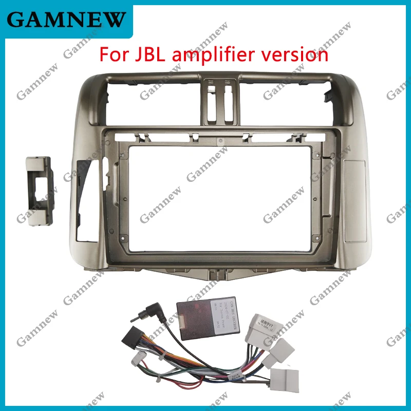 9 Inch Car Frame Fascia Adapter Canbus Box Android Radio Dash Fitting Panel Kit For Toyota Land Cruiser Prado 150 2009-2013