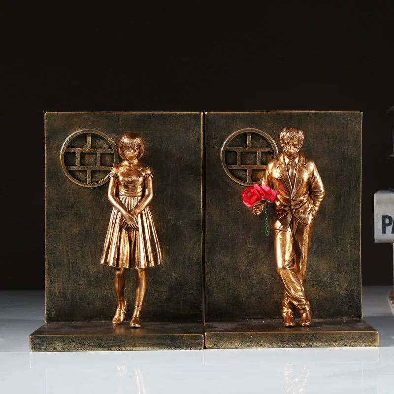 

Couple Sculpture, Resin Multifunctional Banksy 3D Character Mold, Book Cover Living Room Decoration Crafts