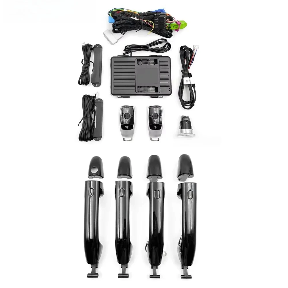 Chidengde for Vito W447 W448 Push Button Start Stop System Remote Starter Keyless Go Car Accessories With 4 Sensor Handle