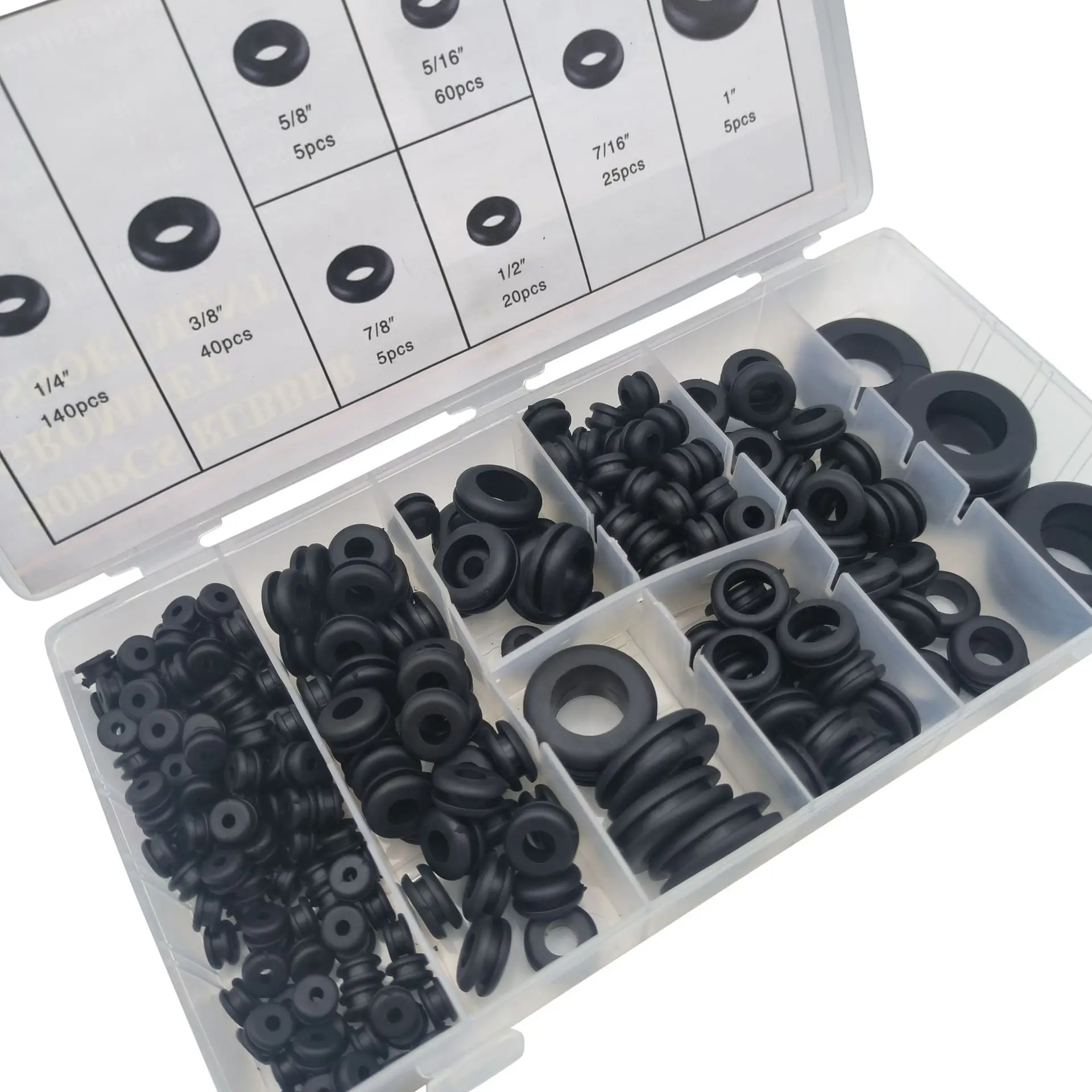 300PCS waterproof rubber ring O-ring sealing ring protective coil string coil set rubber wear-resistant, oil resistant