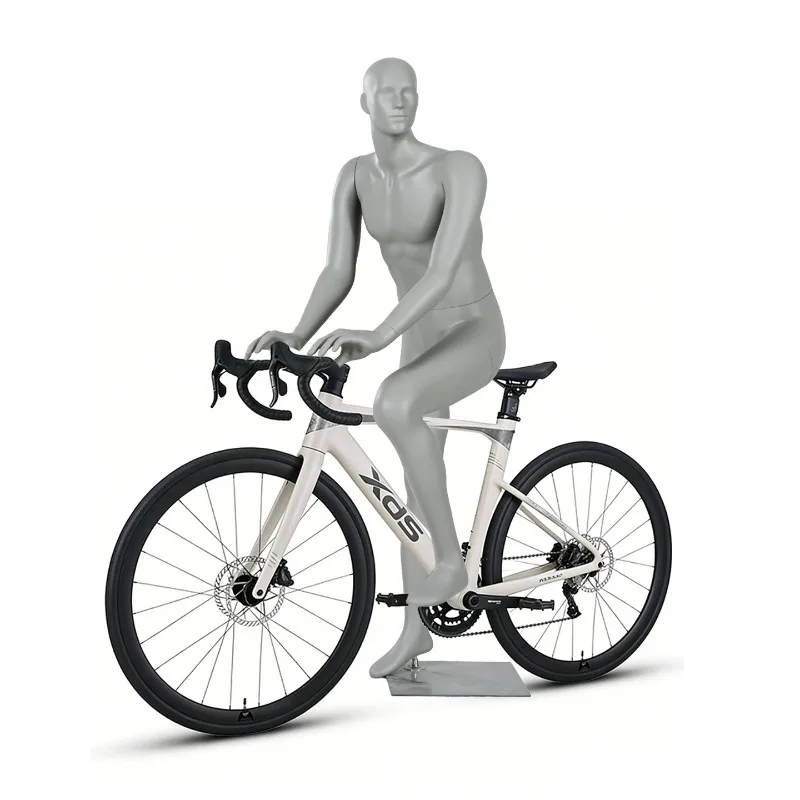 

Cycling model dummy full-body bicycle, men's and women's window display props, outdoor sports model
