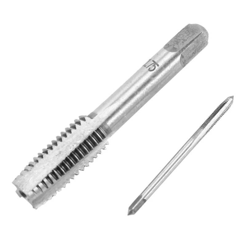 AA49 21 pezzi da M3 a M12 macchina per viti a mano in metallo kit punta da trapano conica metrica argento