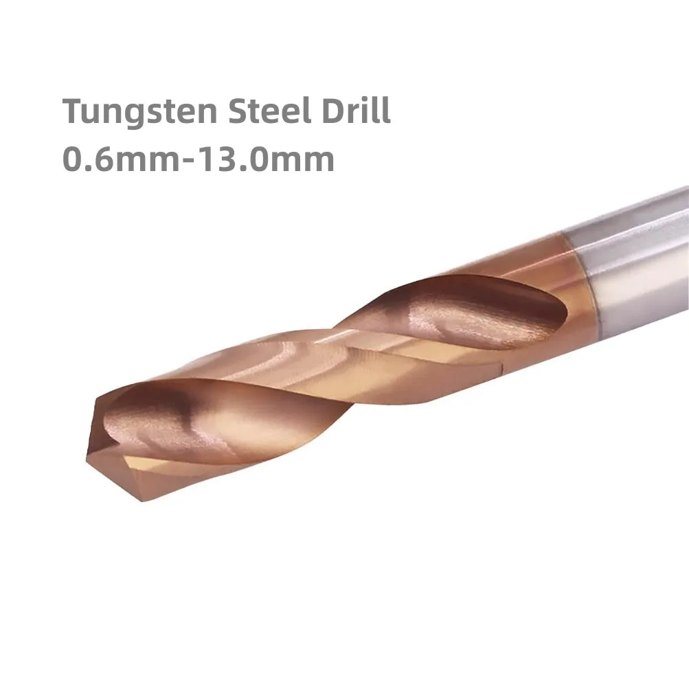 

Carbide Drill Bits HRC50 Straight Shank 0.6mm-13.0mm Tungsten Steel CNC Metal Hole Machining Drilling Tools