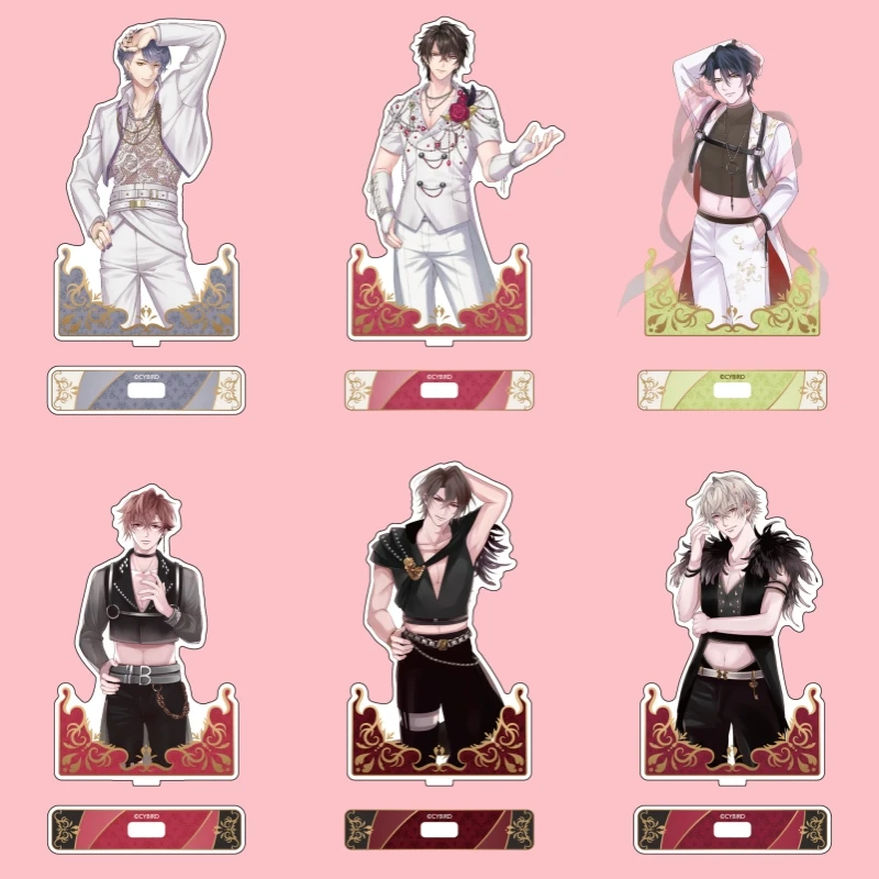 Otome Romance Anime Ikemen Prince: Beauty and Her Beast Acrylic Stand Figure Clavis Virtue Stand Plate Cosplay Prop Decor Gifts