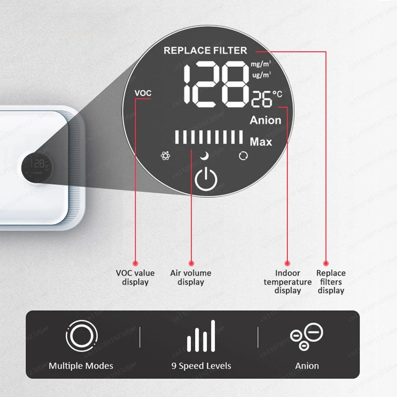 SS Low Noise air Recuperator ERV HRV WiFi Control Single Room Wall-mounted Energy Heat Recovery Ventilation System