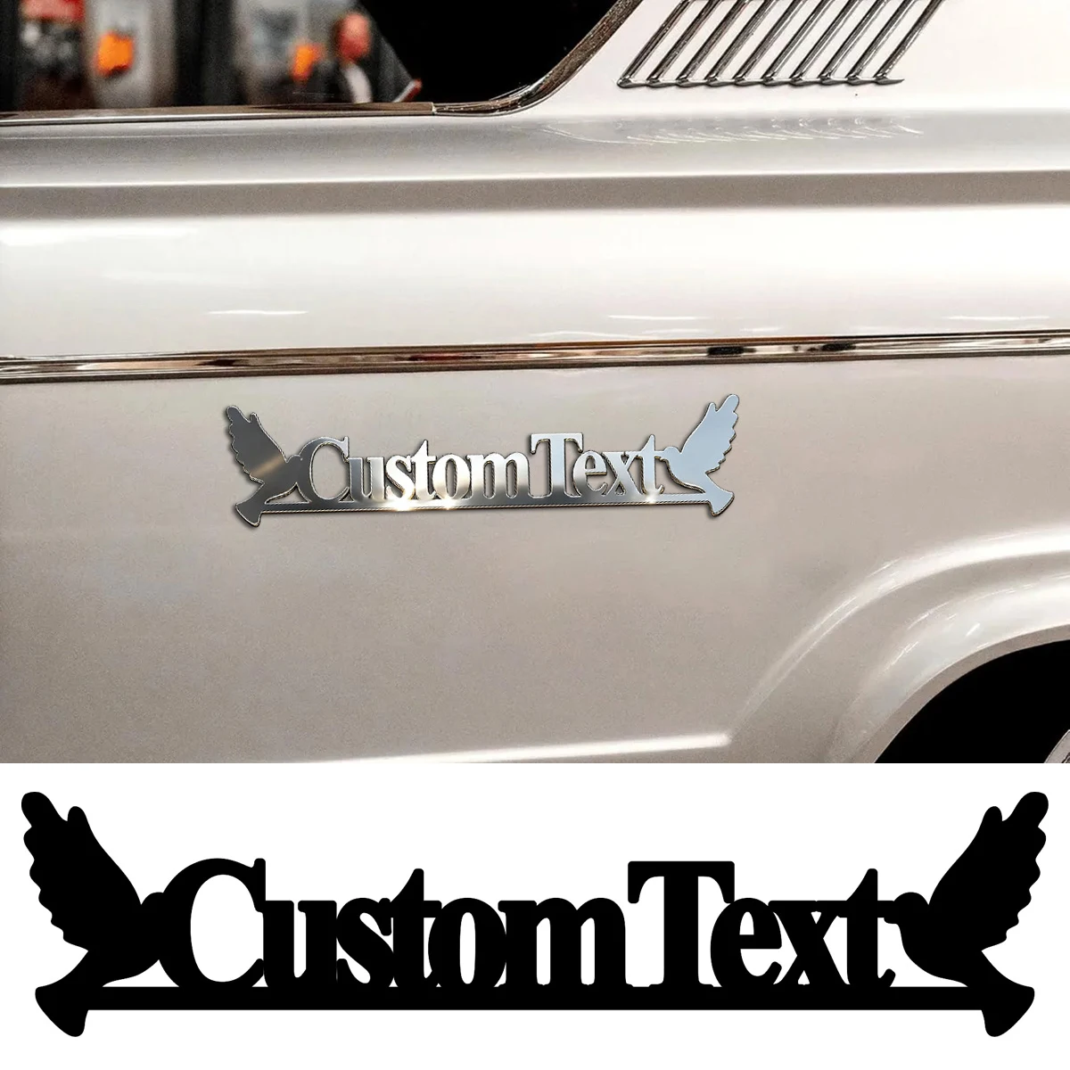 

Peace Dove Metal 3D Car Trunk Auto body Racing Sport Custom Letter Sticker Water Proof Logo Emblem Badge Decal Sticker Car Decor