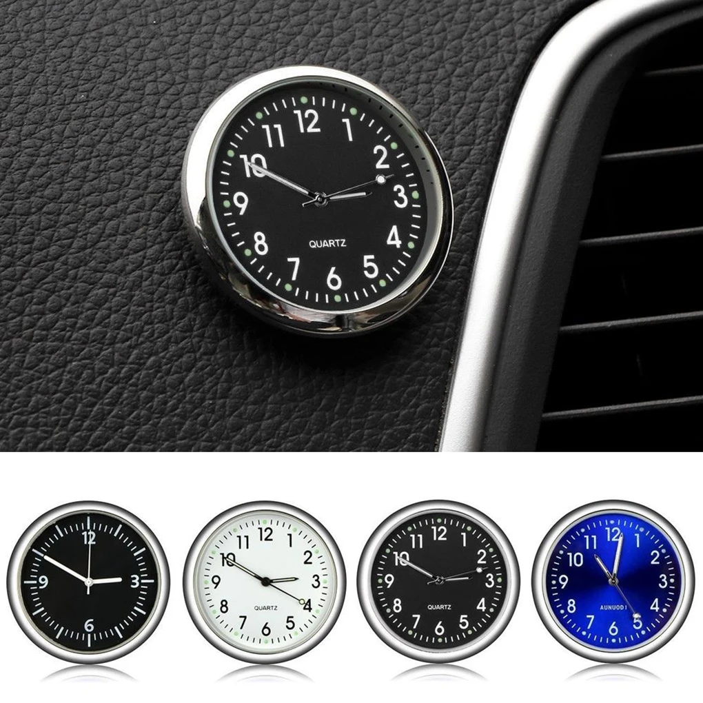 Automotive Stick-On Digital Watch Metal Clock Car Ornaments Interior Decorations Regular Type