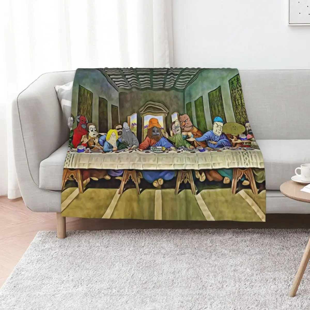 

Last Supper of Browntown Throw Blanket Bed covers Comforter Beach Sofa Blankets