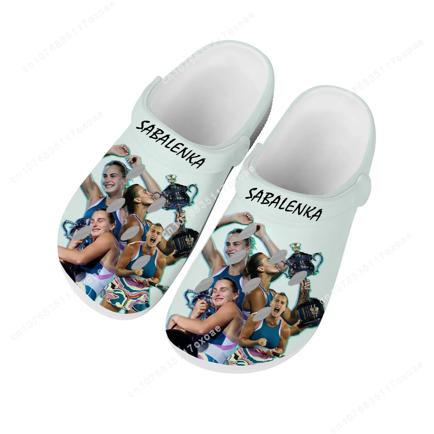 

Aryna Sabalenka tennis Home Clog Mens Women Youth Boy Girl Sandals Shoes Garden Custom Made Breathable Shoe Beach Hole Slippers