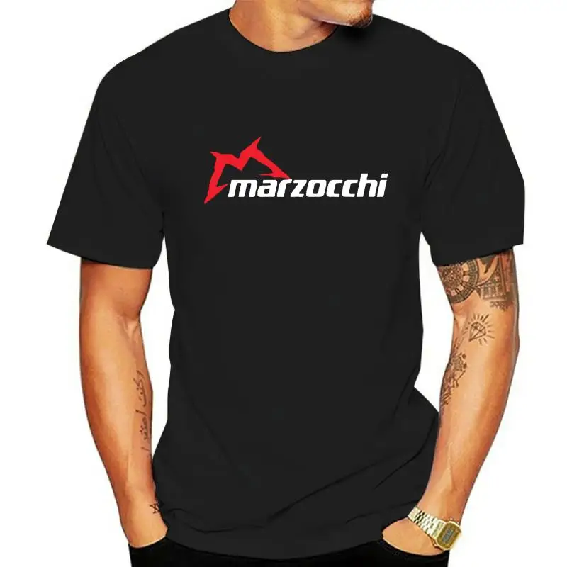 t shirt for man beach top tees Marzocchi Logo Mens T-shirt Cotton Casual O-Neck T Shirt brand teenager tshirts