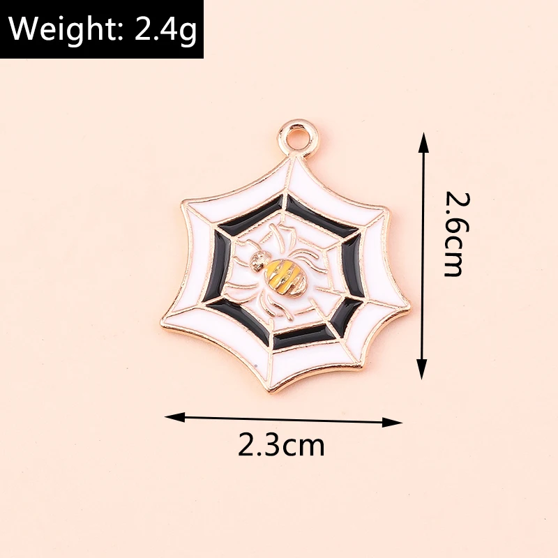 10 teile/los Mix Emaille Halloween Geist Kürbis Fledermaus Charms Anhänger für Schmuck Machen Frauen Mode Ohrringe Halsketten Handwerk Geschenk – Detail 28