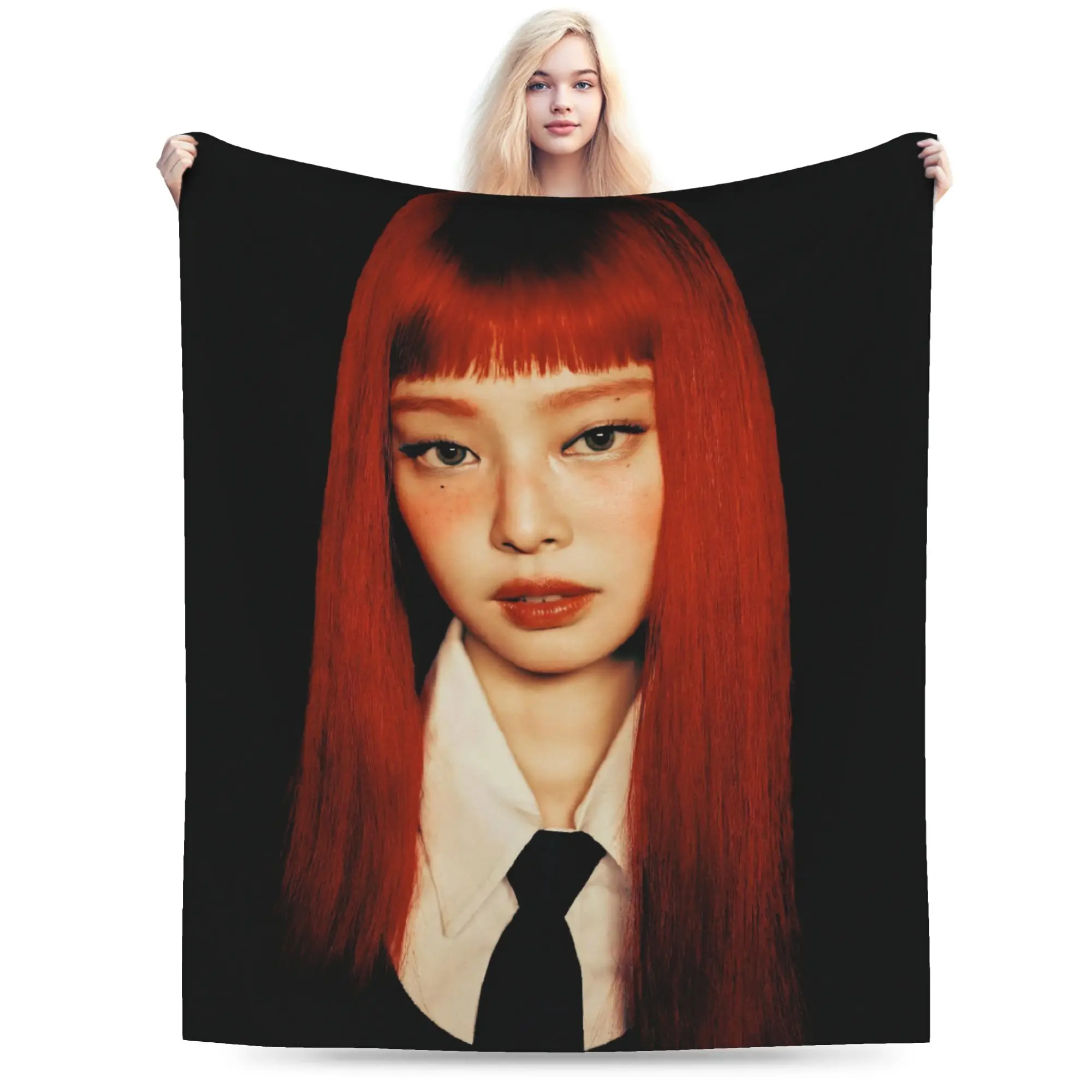 Jennie Ruby Blankets Velvet Spring/Autumn   Multifunction Lightweight Thin Throw Blanket for Bedding Couch Rug Piece