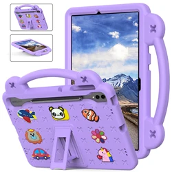 Kids EVA Bear Stand Case For Samsung Galaxy Tab S9 FE 11 S8 11 Funda Tab S9 FE Plus 12.4 S7 FE S8 Plus Shockproof Tablet Cover