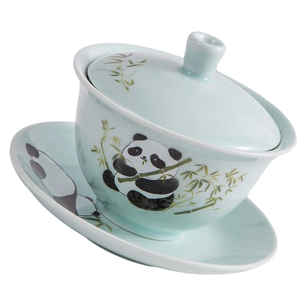 

Ceramic Teacup Panda Mug Aesthetic Cute Kawaii Traditional Chinese Tea Cups Ceramic Cups Heat Resistant Easy Clean Durability