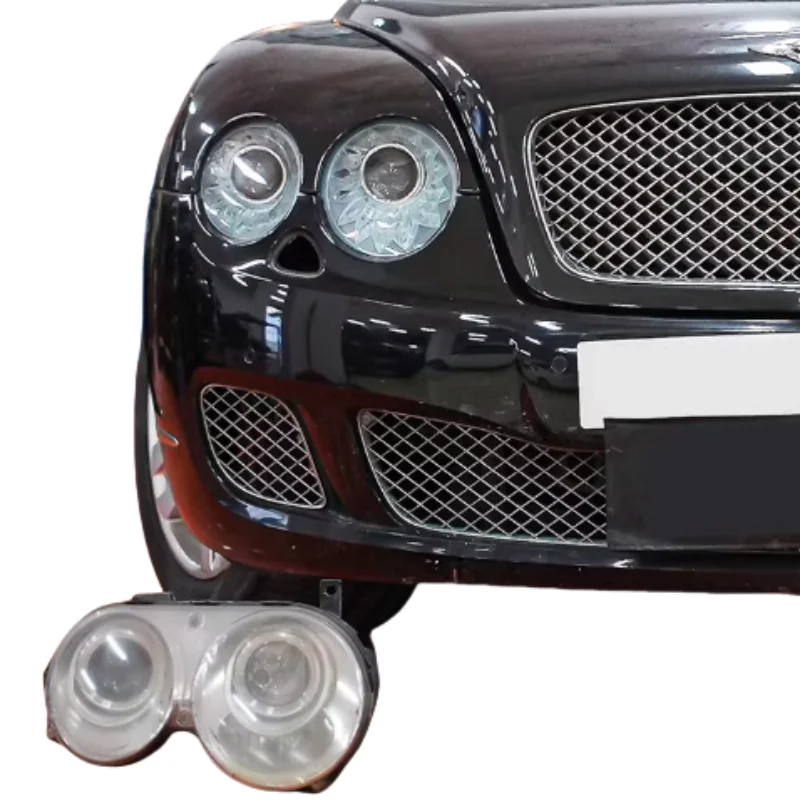Para bentley voando spur continental gt 2004-2013 conjuntos de faróis de iluminação do carro lente led lâmpadas de sinalização diurna