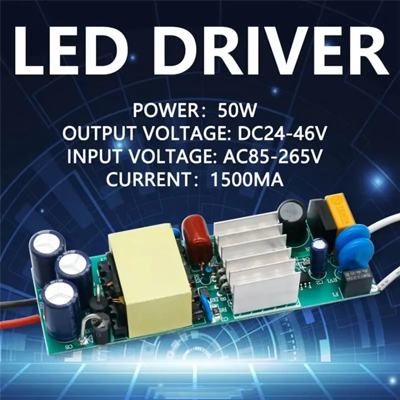Y42A-Isolation LED Bulb Driver Power 50W 1500Ma Power Supply Constant Current Control Built-In Spotlight Driver Power