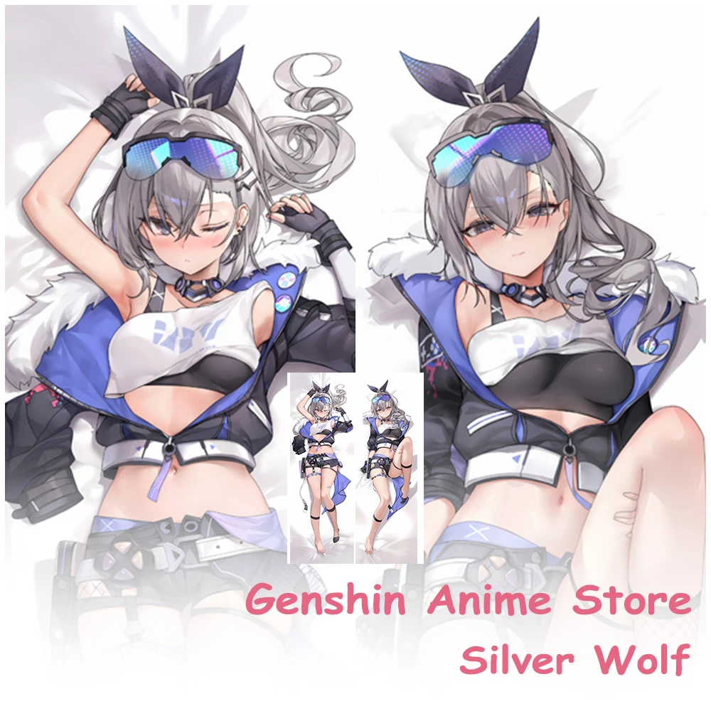 

Игра Honkai Star Rail Silver Wolf Dakimakura, чехол для косплея, двусторонняя наволочка с принтом в стиле аниме, чехлы для подушек отаку