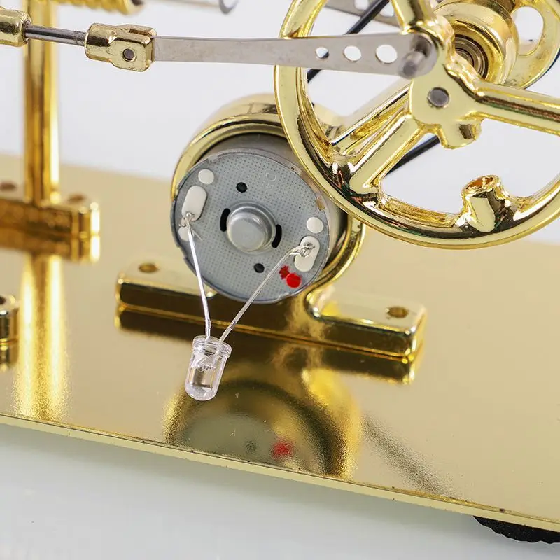 Logistics Teaching Equipment, Assembling Luoqiao Stirling Engine Generator Model Physics Experiment Toy Double Cylinder