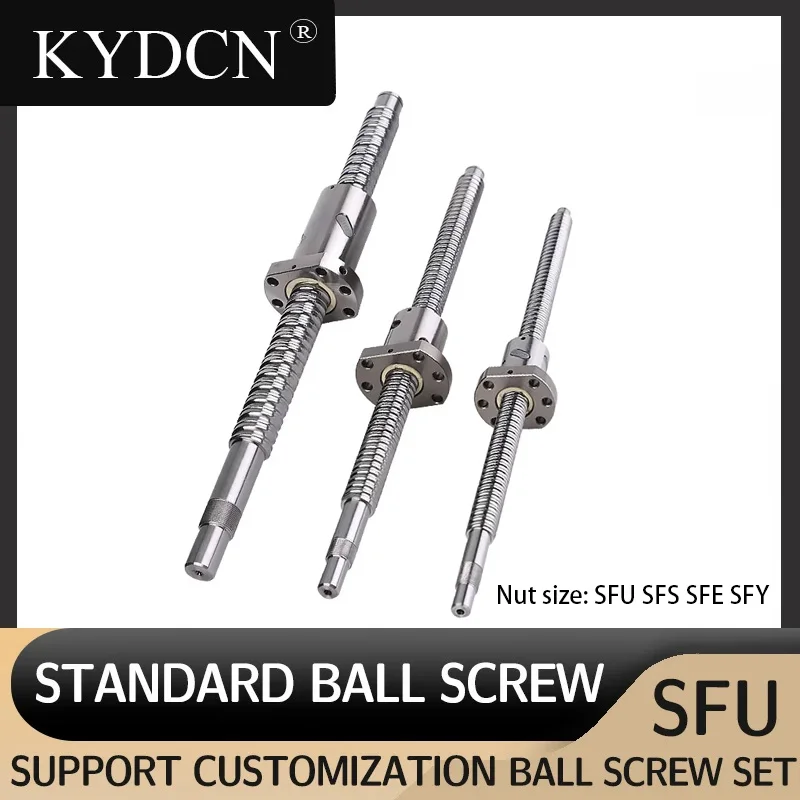 

20mm Precision Ball Screw SFU2004 SFU2005 SFS2010 SFE2020 Customizable Ball Screw 1000-1450mm for DIY 3D Printer