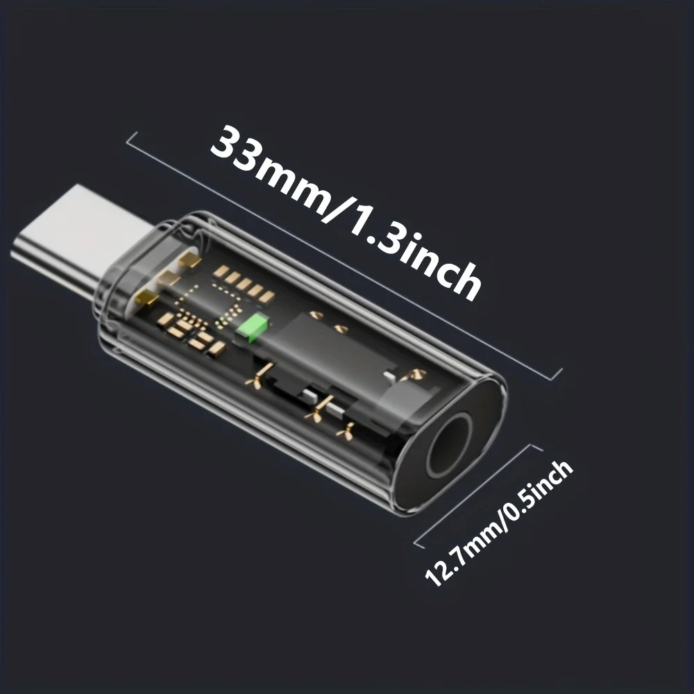 2-Packs USB C to 3.5mm Earphone Adapter, a Converter for Audio from USB C to 3.5mm Jack, for iPhone 15 And for Samsung Devices