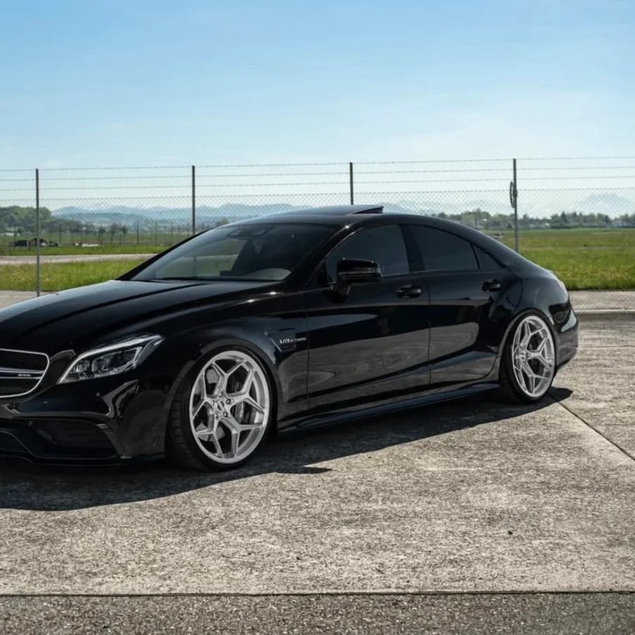 UNBO-532 Custom Forged Wheels, Deep Concave Alloy Wheels, Brushed Silver Finish For BMW M3 M4 M5 Audi RS Mercedes AMG