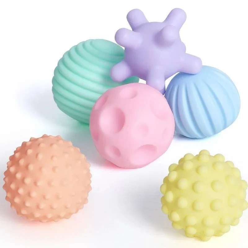 Baby Toy Sensory Balls Rattles Toy Textured Hand Touch Grasp Massage Ball Infant Senses Development Toys For Babies 0 12 M Games