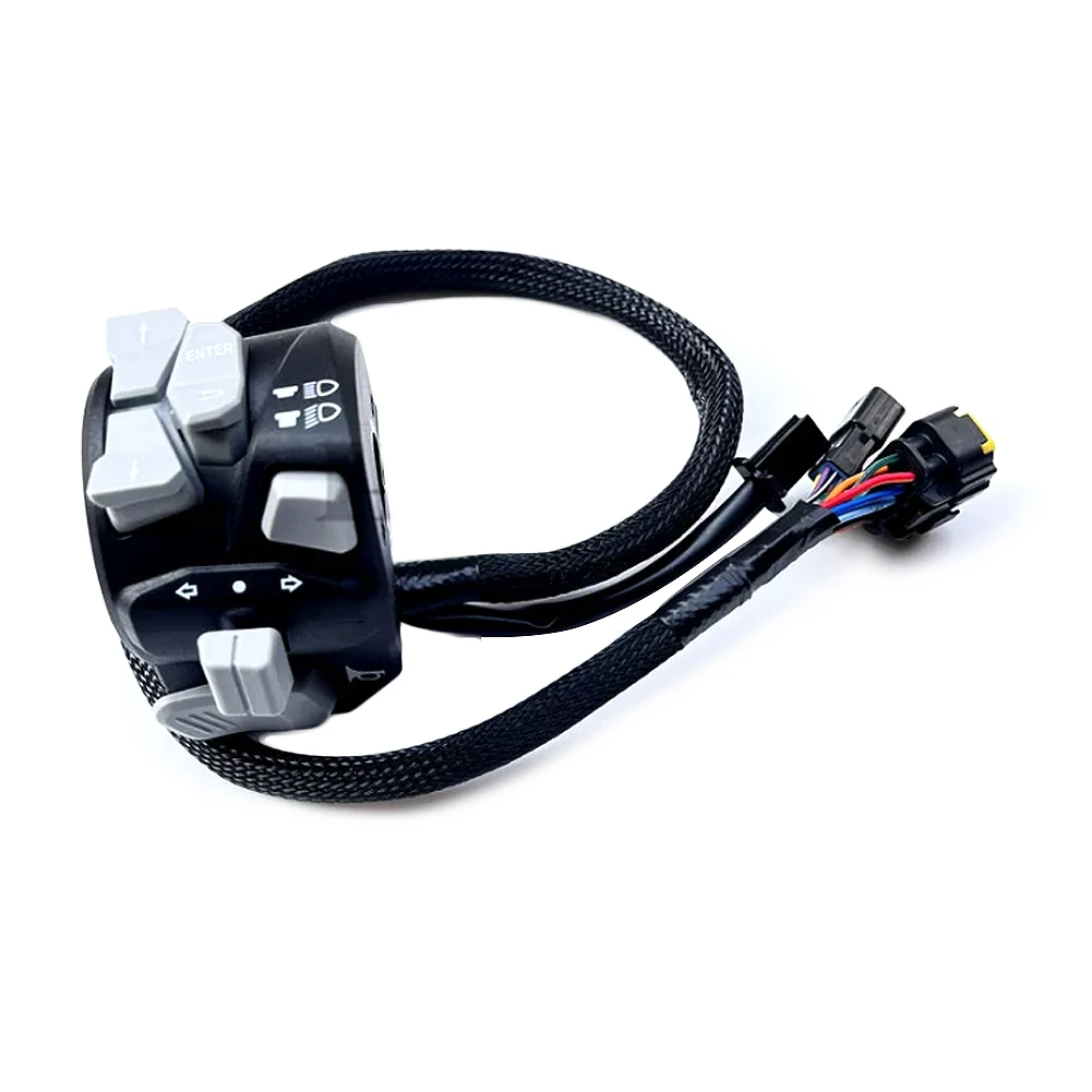 Motorcycle Handle Switch Left Horn Combination Handlebar Headlight Button Switch Assy For  QJMOTOR SRK800RR SRK 800 RR