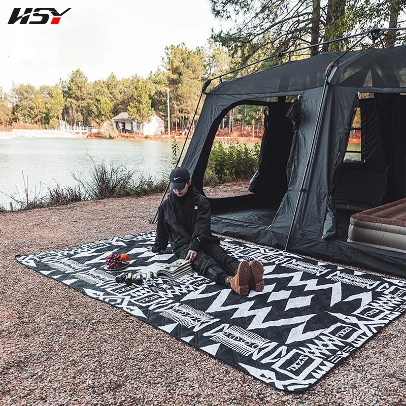 Picnic Mat Camping Hiking Outdoor Camping Beach Folding Camping Mat Thickened Waterproof Lawn Cloth Camping Equipment Mat