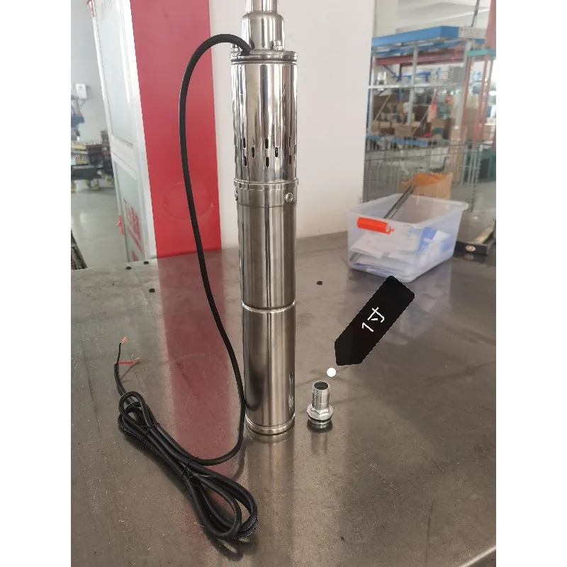48v external controller deep well drilling 100m 1 inch 750w Dc stainless steel solar submersible pump automatic pump