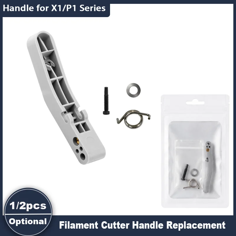 

1/2pcs Filament Cutter Handle Replacement for Bambu lab X1/X1C/P1S/P1P 3D Printer,with Screwdriver (Handle for X1/P1 Series)
