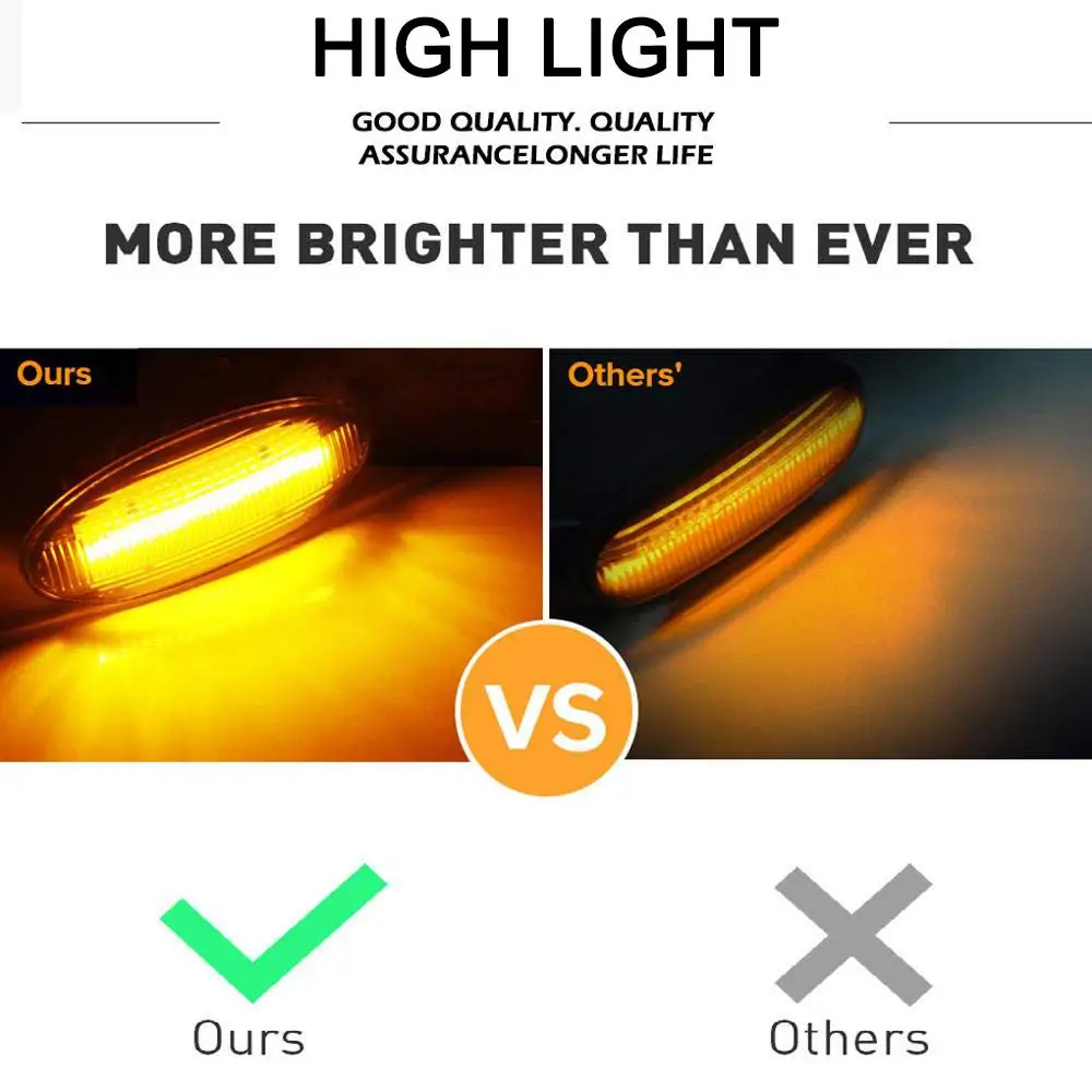 Car Side Marker Lights Dynamic LED Turn Signal Light For Nissan Qashqai J10 X-trail T31 Cube Juke Leaf Micra K13 Note E11 NV200